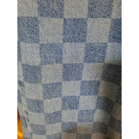Ragged ‎ Blue Checked Straight Leg Jeans Size 24 - Picture 4 of 7
